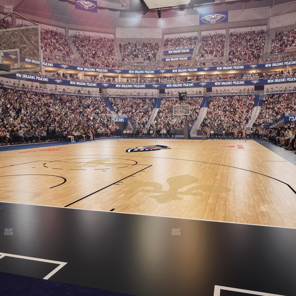 Smoothie King Center - Section 106 Floor Seat View