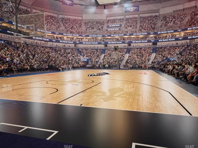 Smoothie King Center - Section 106 Floor Seat View