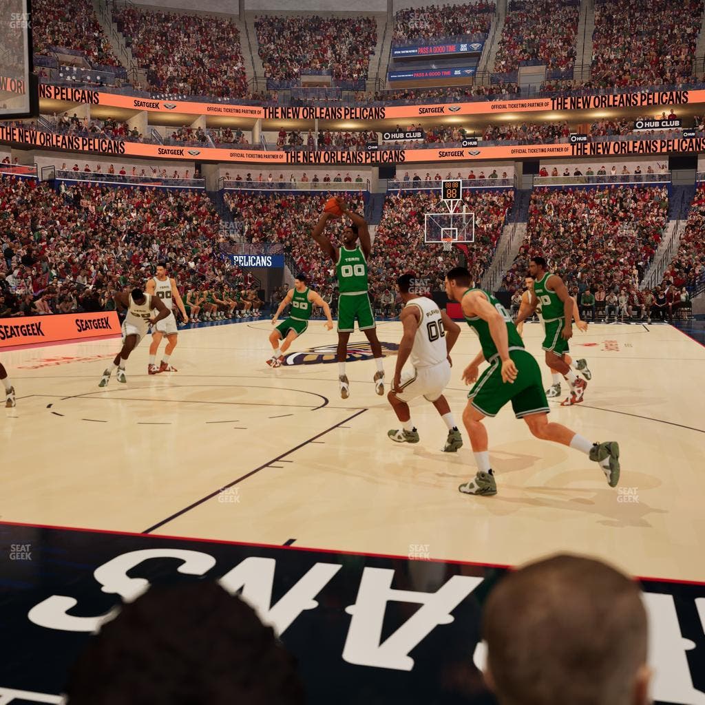 Smoothie King Center - Section 106 Floor Seat View