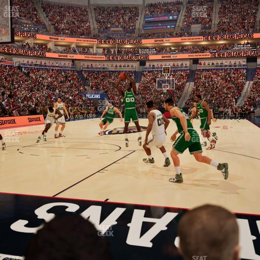 Smoothie King Center - Section 106 Floor Seat View