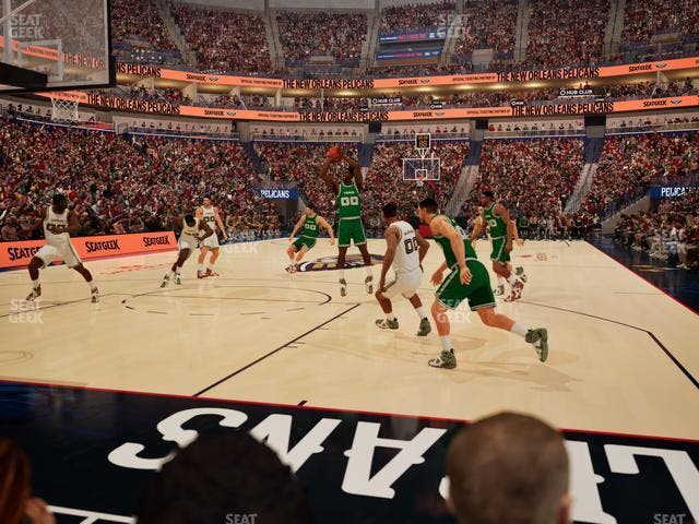 Smoothie King Center - Section 106 Floor Seat View