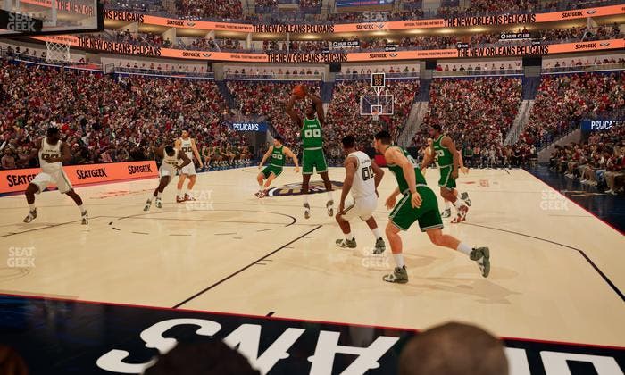 Smoothie King Center - Section 106 Floor Seat View