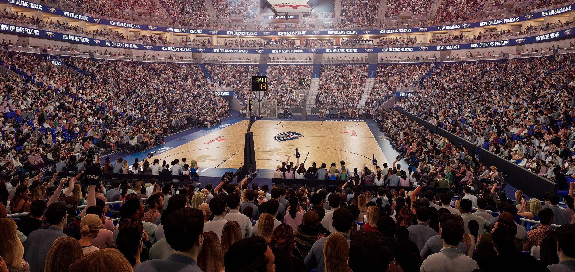 Smoothie King Center - Section 106 Seat View
