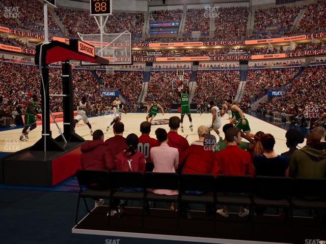 Smoothie King Center - Section 106 Seat View Smoothie King Center - Section 106 Seat View
