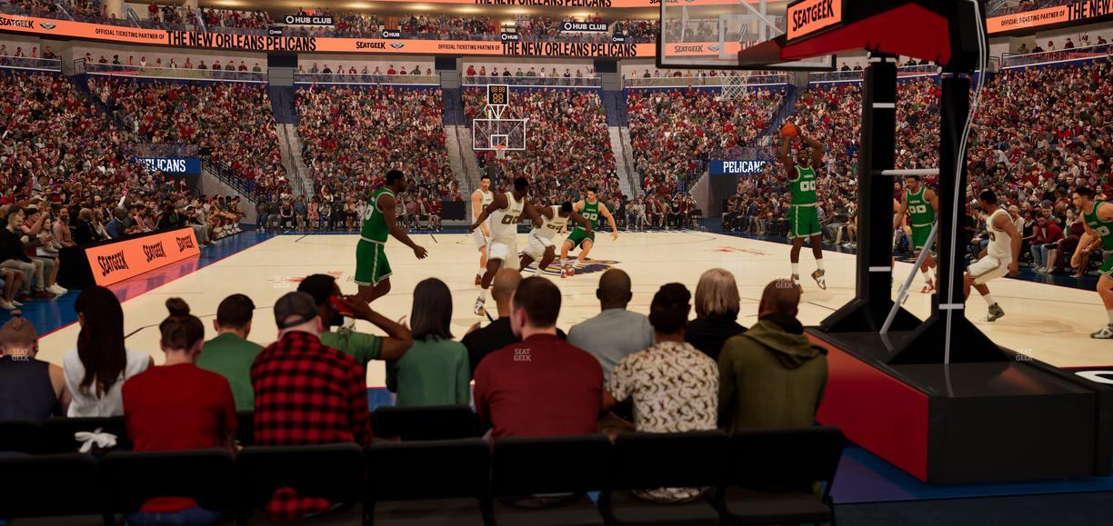 Smoothie King Center - Section 107 Seat View