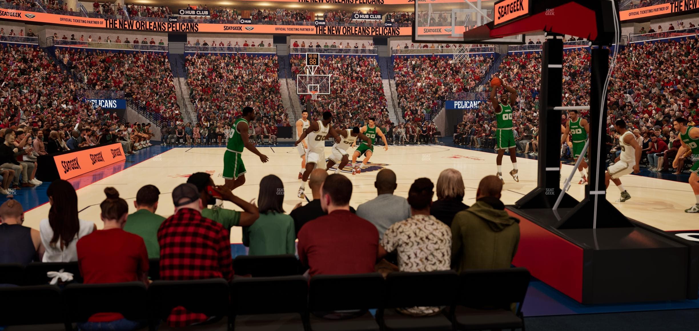 Smoothie King Center - Section 107 Seat View