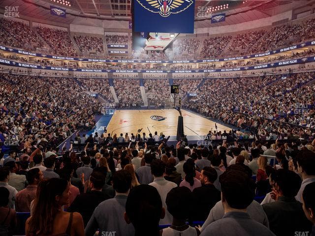 Smoothie King Center - Section 107 Seat View