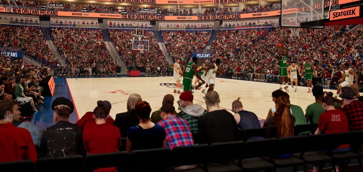 Smoothie King Center - Section 108 Seat View