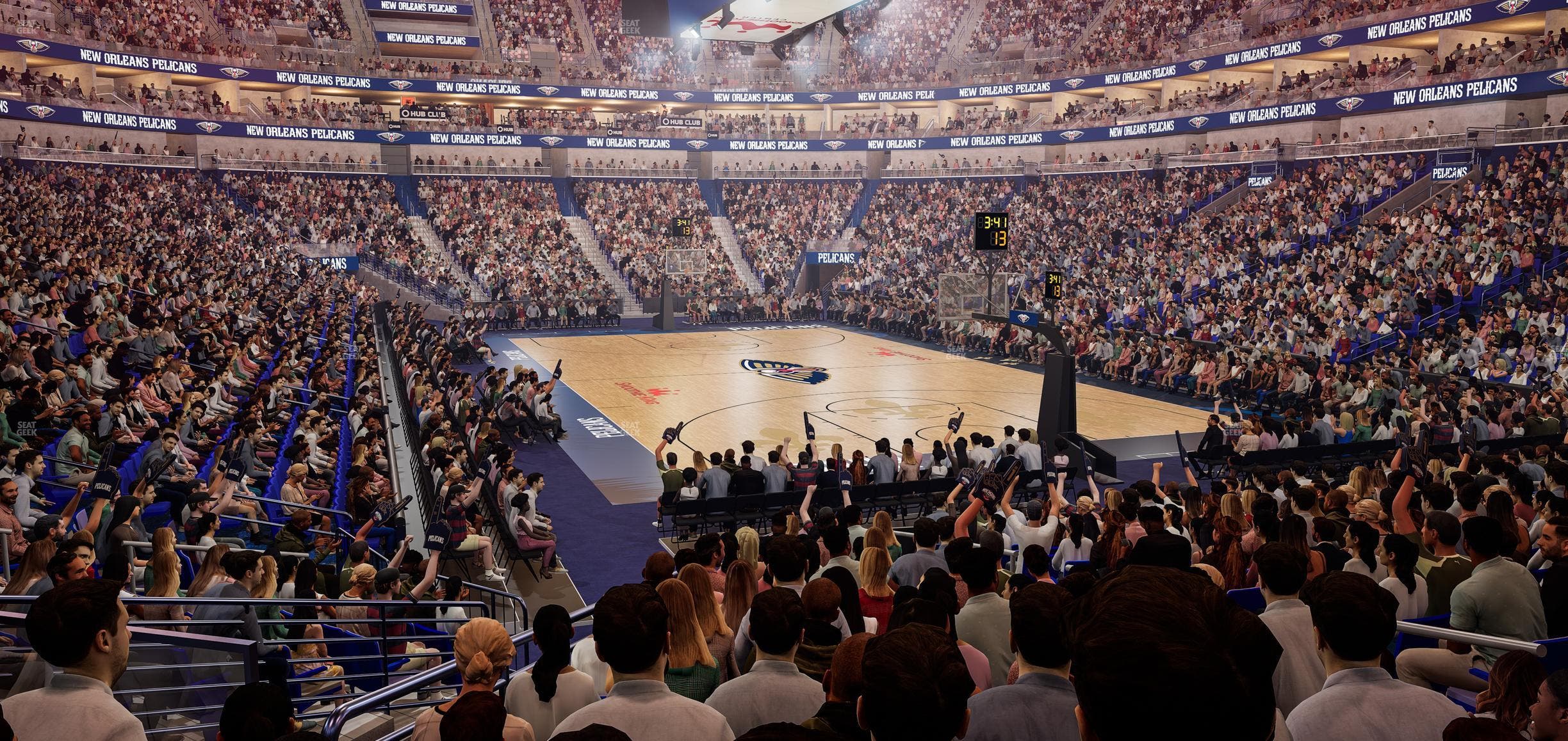 Smoothie King Center - Section 108 Seat View