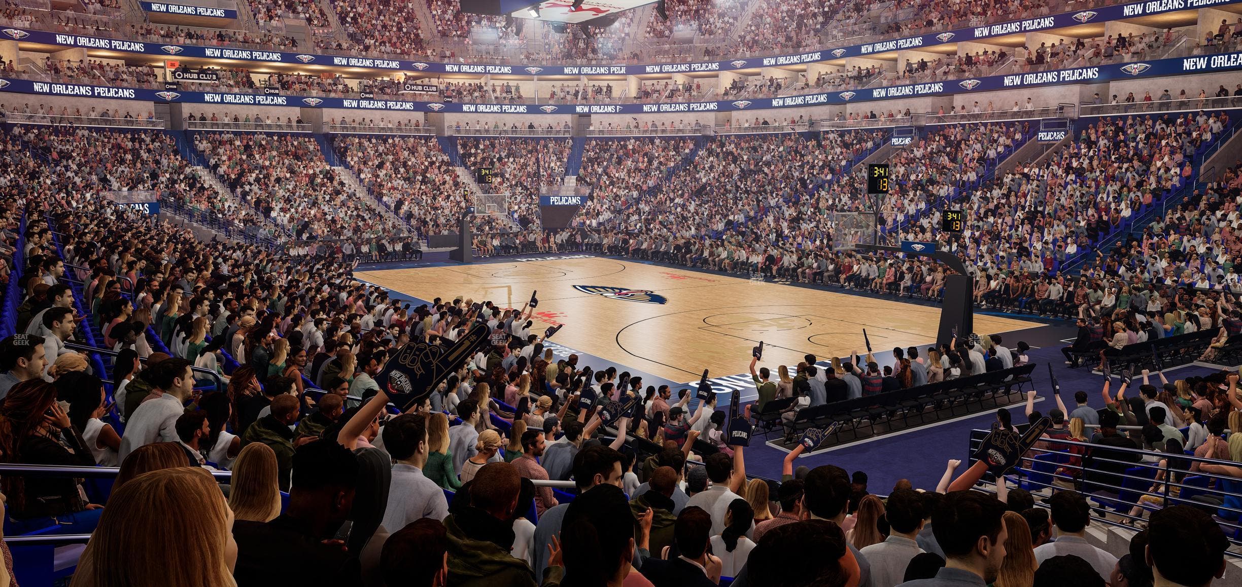 Smoothie King Center - Section 109 Seat View