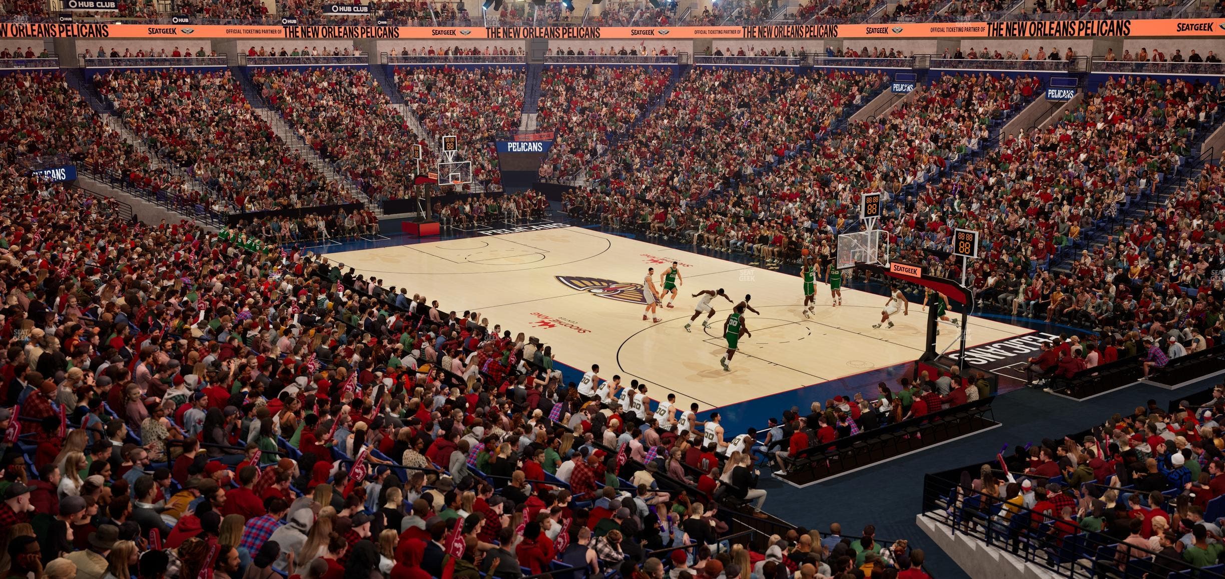 Smoothie King Center - Section 109 Seat View