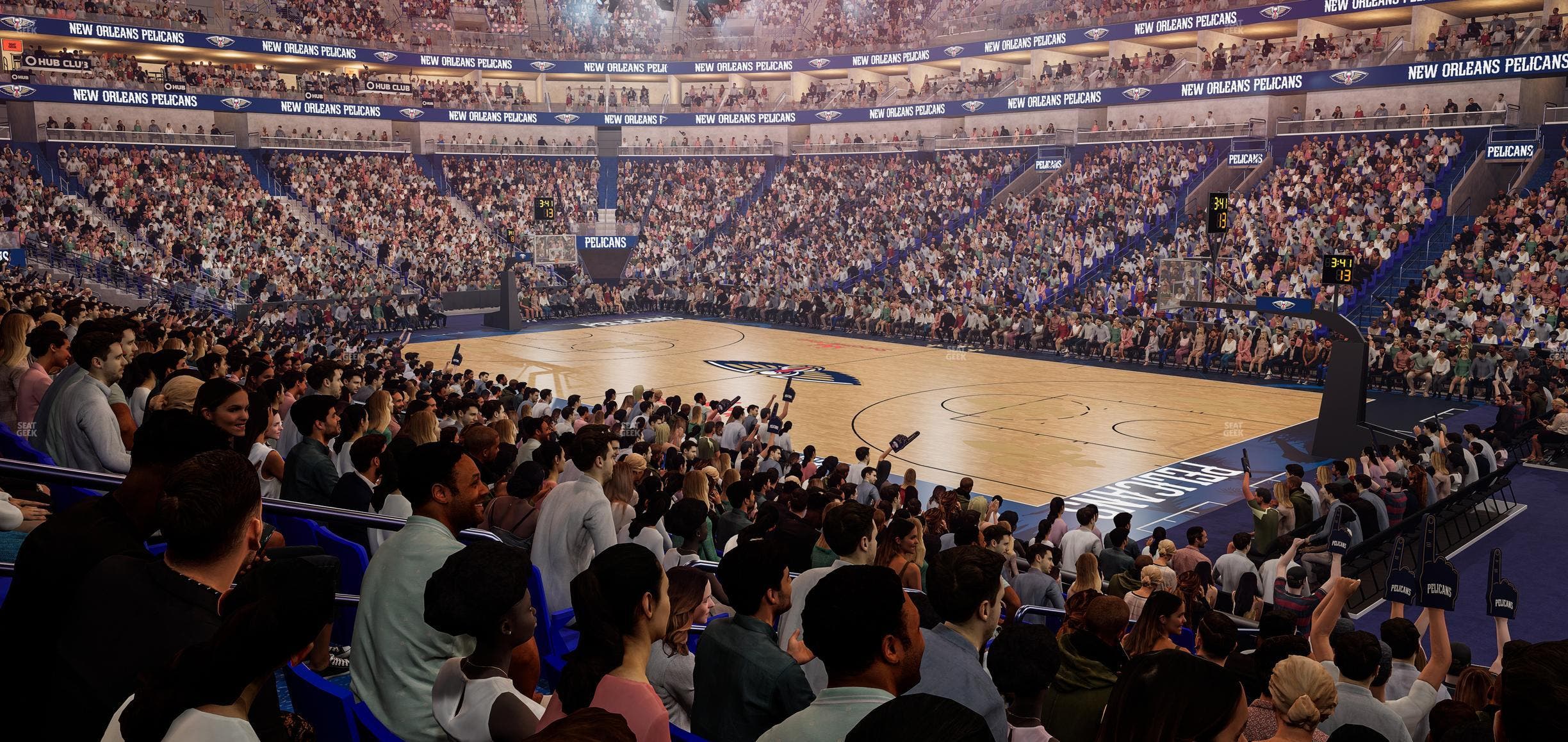 Smoothie King Center - Section 110 Seat View