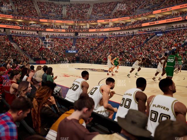 Smoothie King Center - Section 111 Floor Seat View Smoothie King Center - Section 111 Floor Seat View