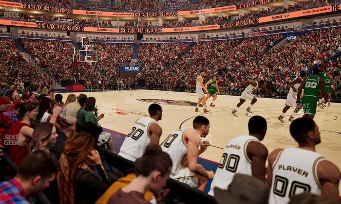 Smoothie King Center - Section 111 Floor Seat View