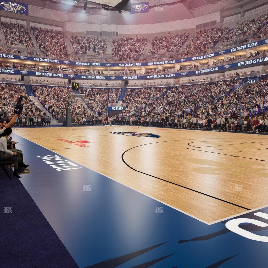 Smoothie King Center - Section 111 Floor Seat View