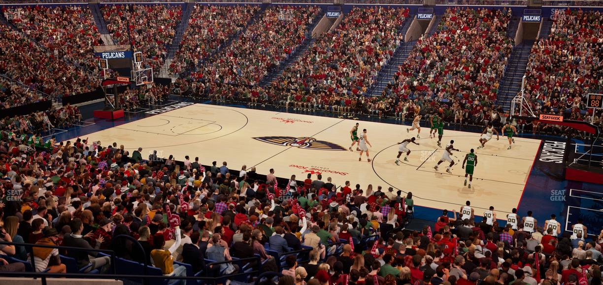 Smoothie King Center - Section 111 Seat View