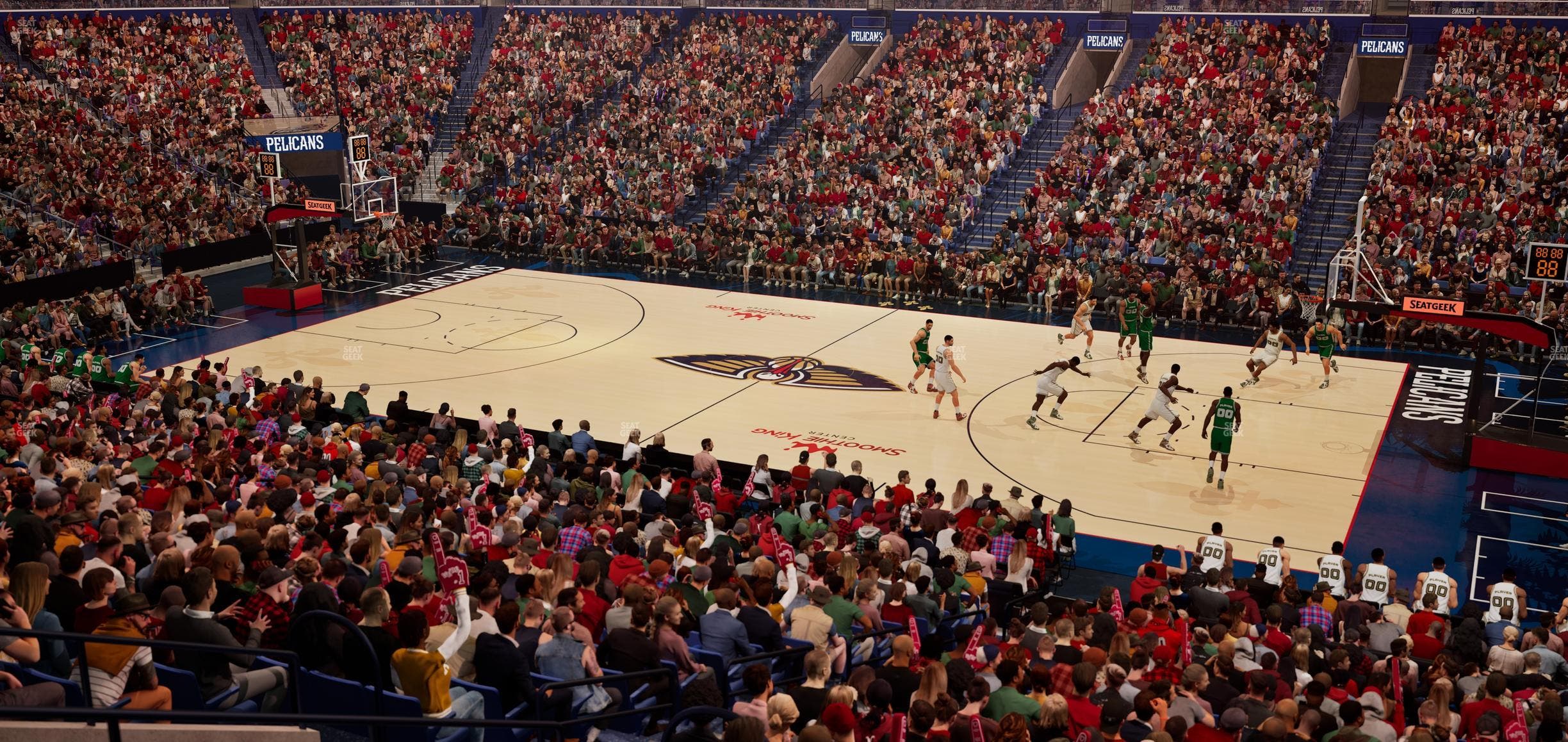 Smoothie King Center - Section 111 Seat View