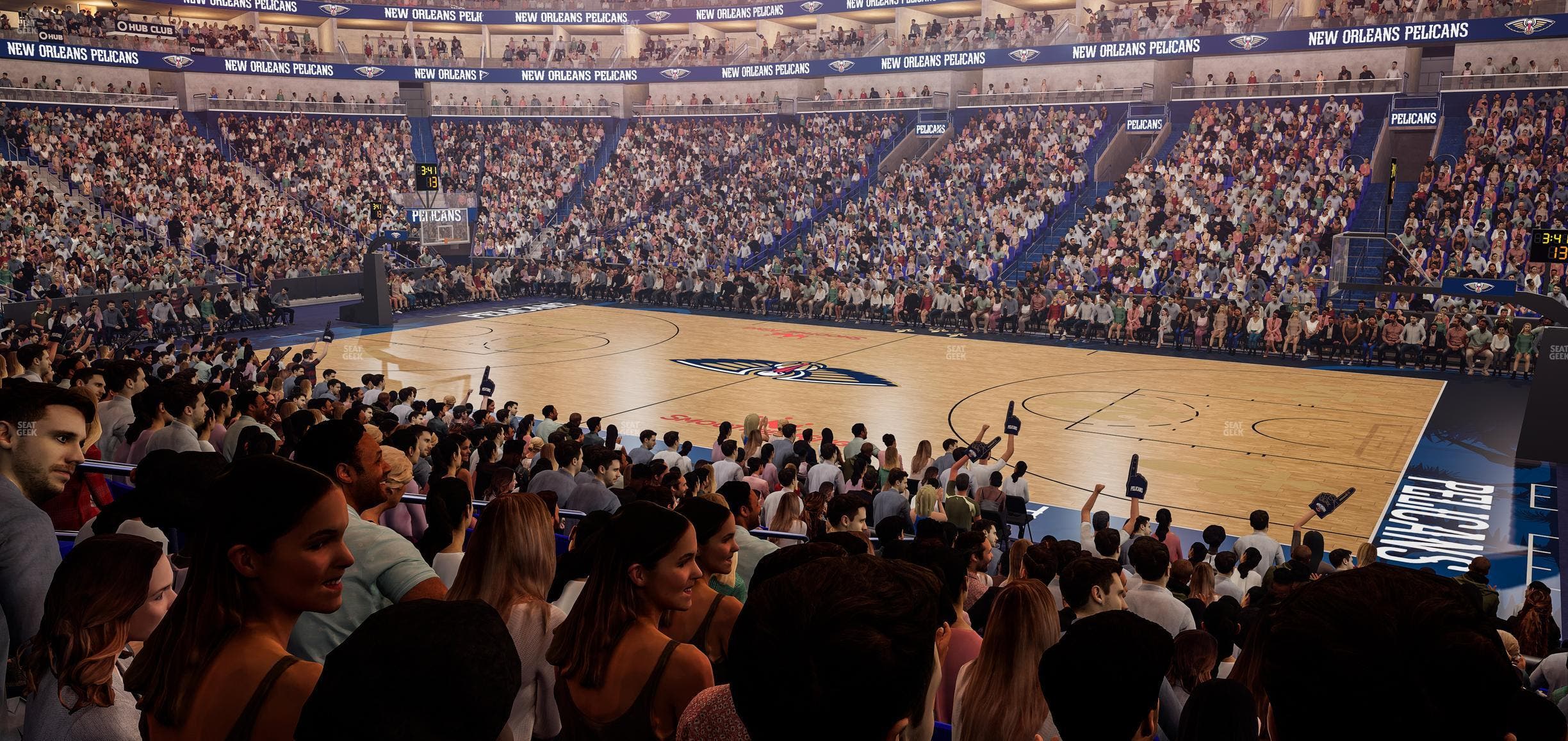 Smoothie King Center - Section 111 Seat View
