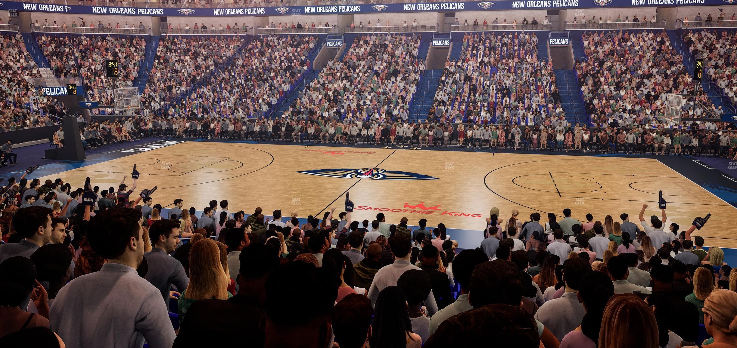 Smoothie King Center - Section 112 Seat View