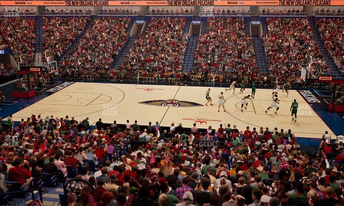 Smoothie King Center - Section 112 Seat View