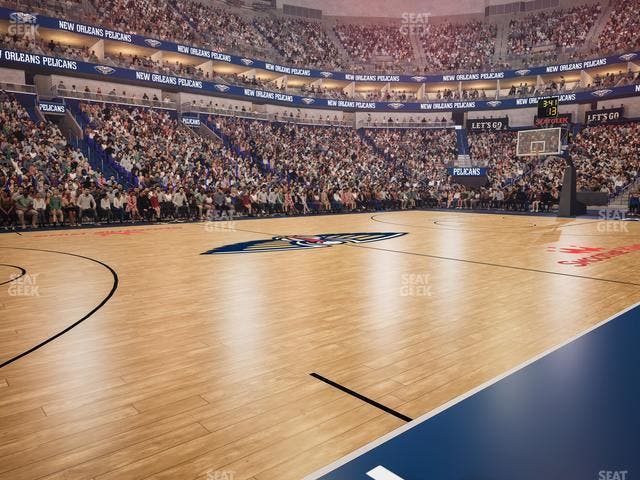 Smoothie King Center - Section 113 Floor Seat View