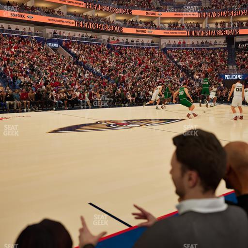 Smoothie King Center - Section 113 Floor Seat View