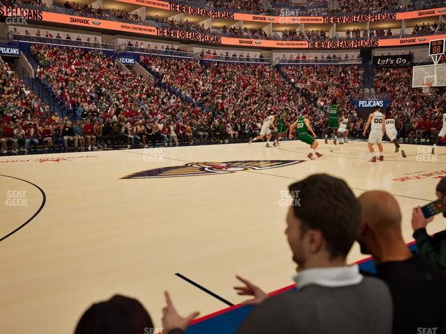 Smoothie King Center - Section 113 Floor Seat View