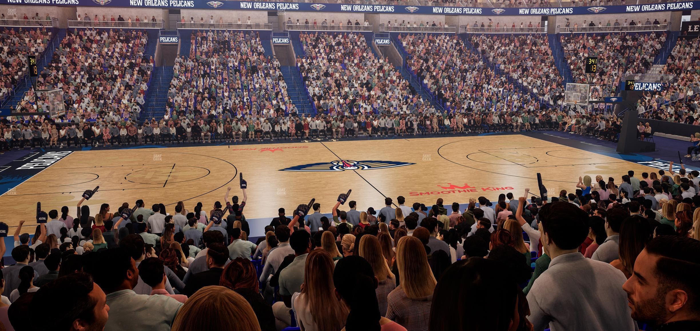 Smoothie King Center - Section 113 Seat View