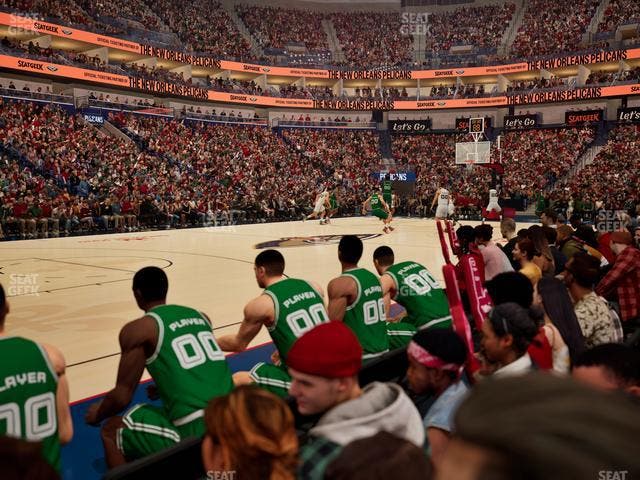 Smoothie King Center - Section 114 Floor Seat View