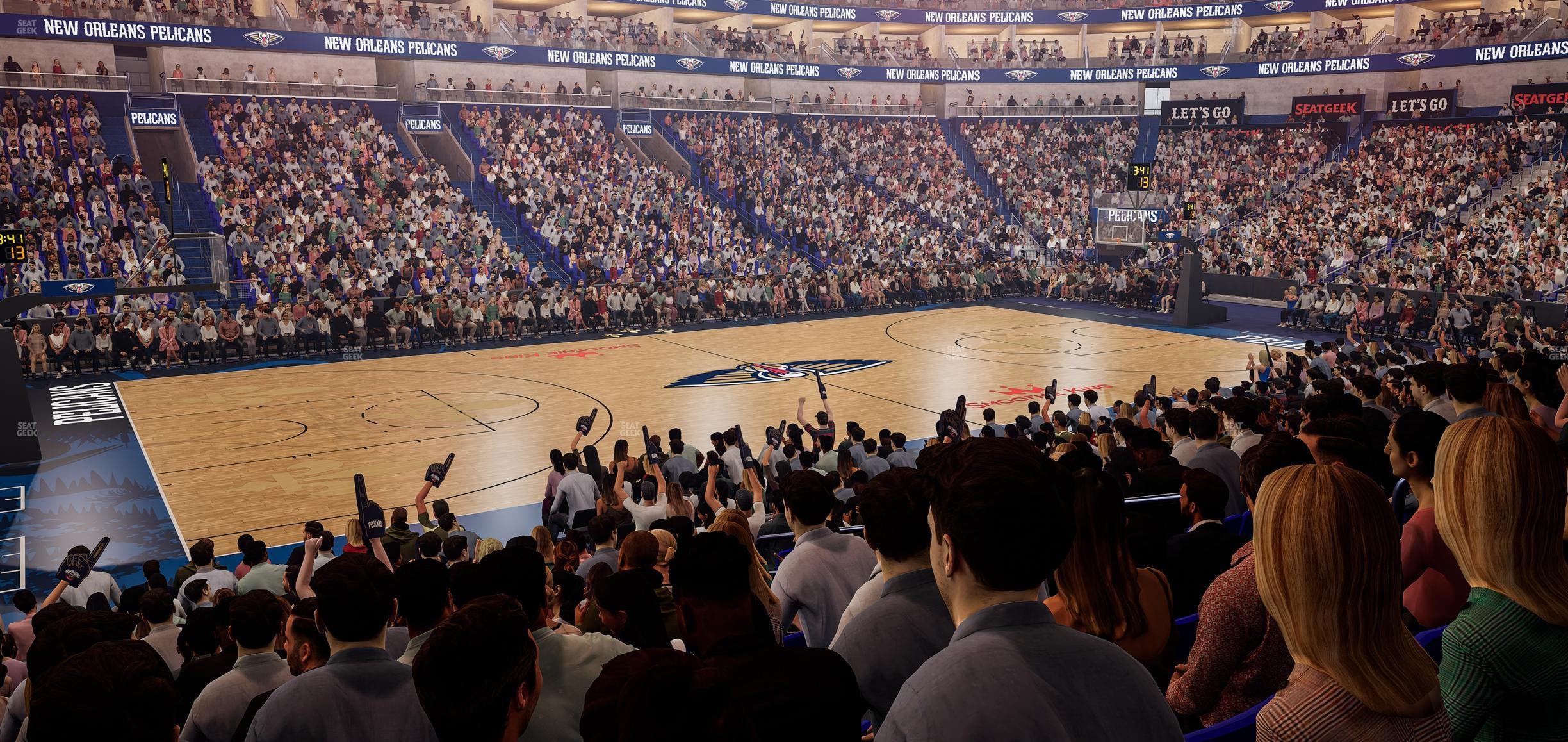 Smoothie King Center - Section 114 Seat View