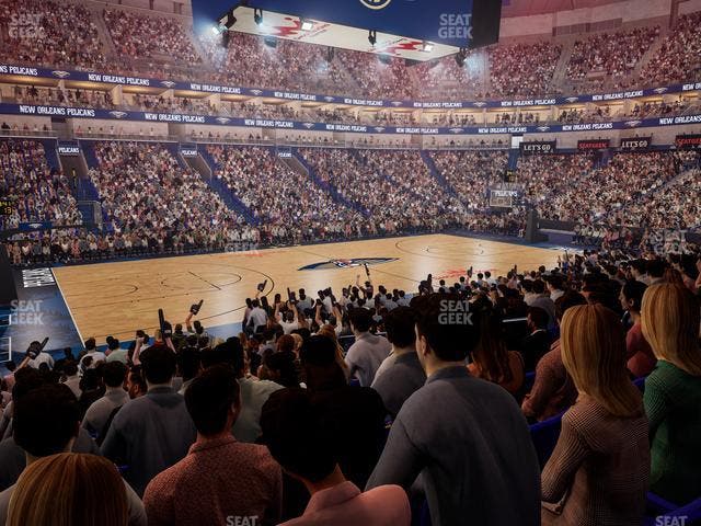 Smoothie King Center - Section 114 Seat View