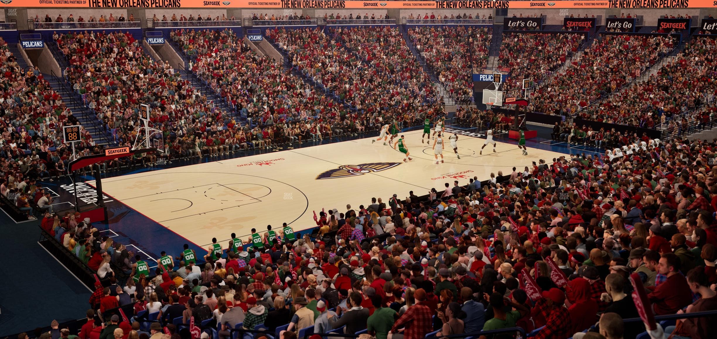 Smoothie King Center - Section 115 Seat View