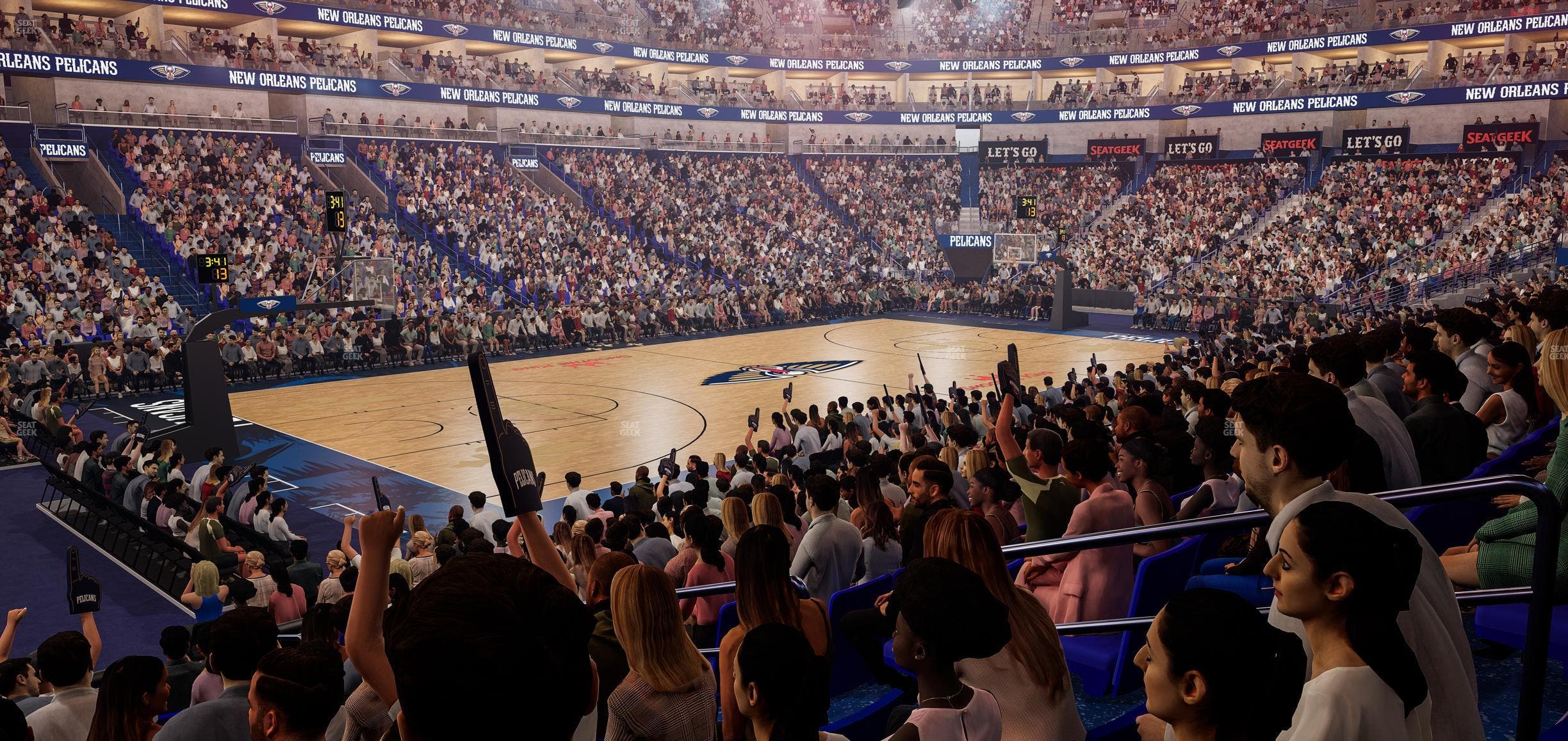 Smoothie King Center - Section 115 Seat View