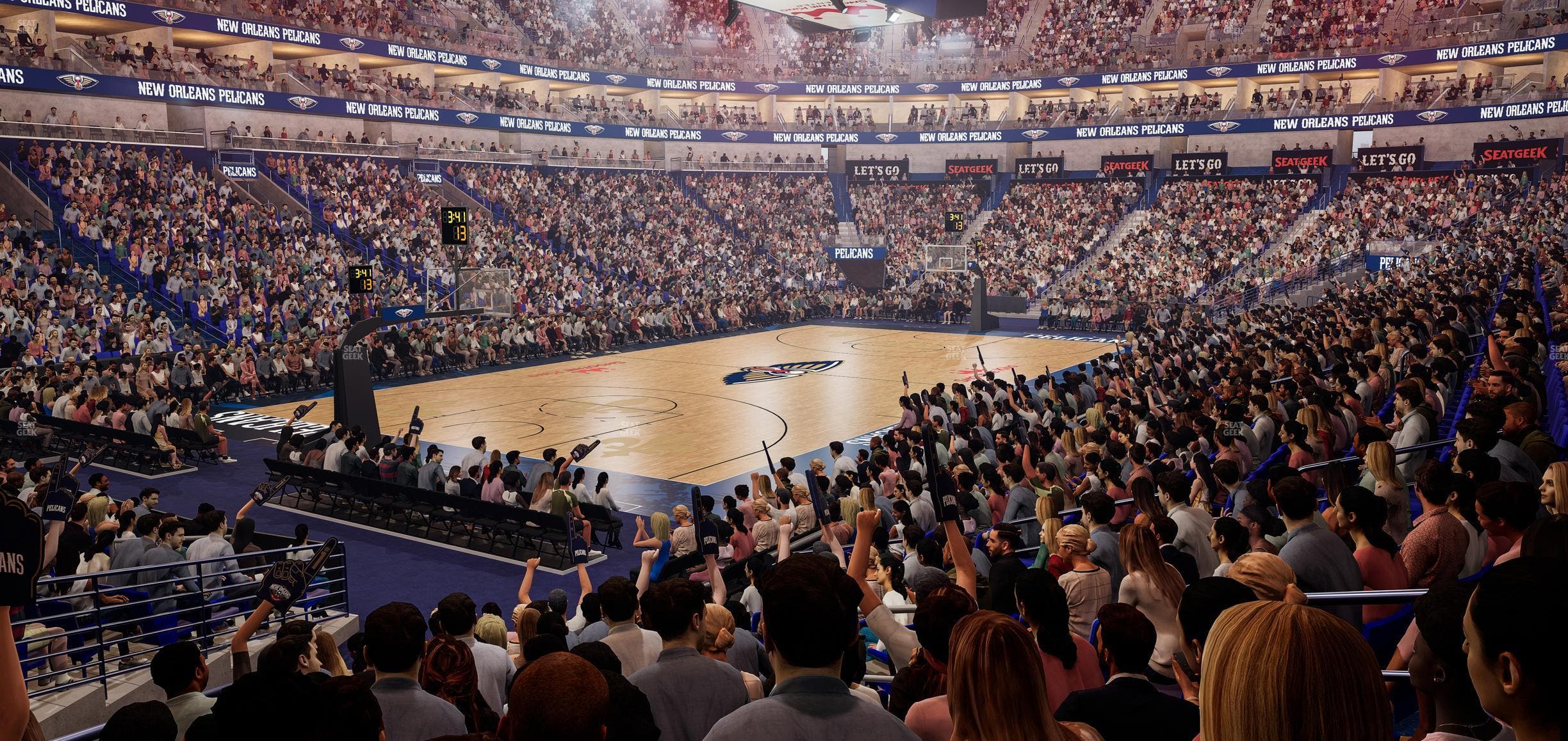 Smoothie King Center - Section 116 Seat View