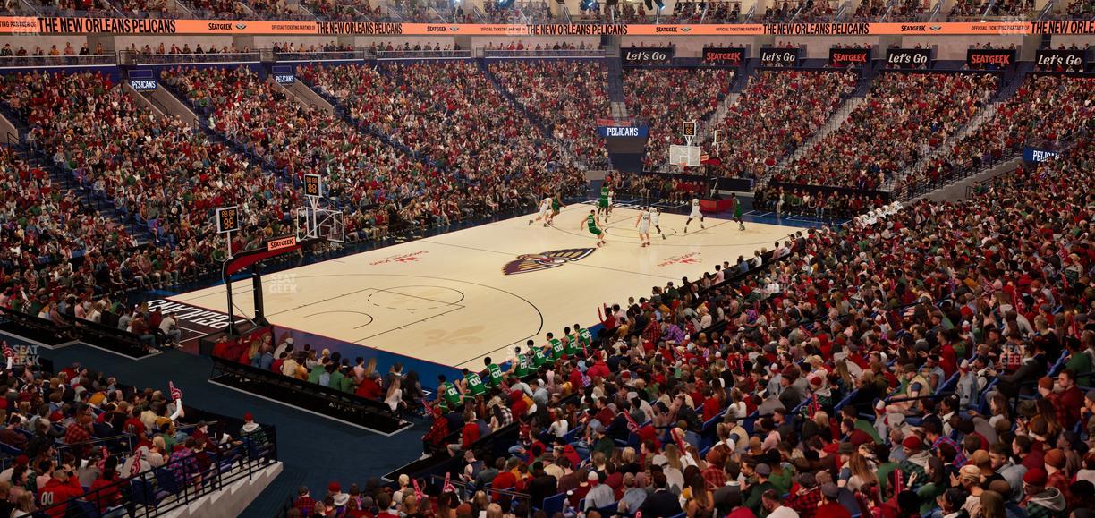 Smoothie King Center - Section 116 Seat View