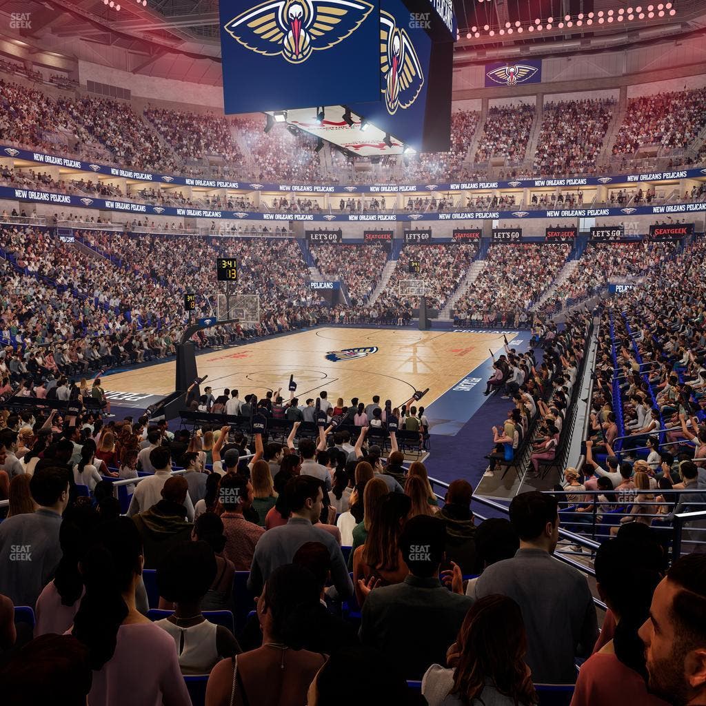 Smoothie King Center - Section 117 Seat View