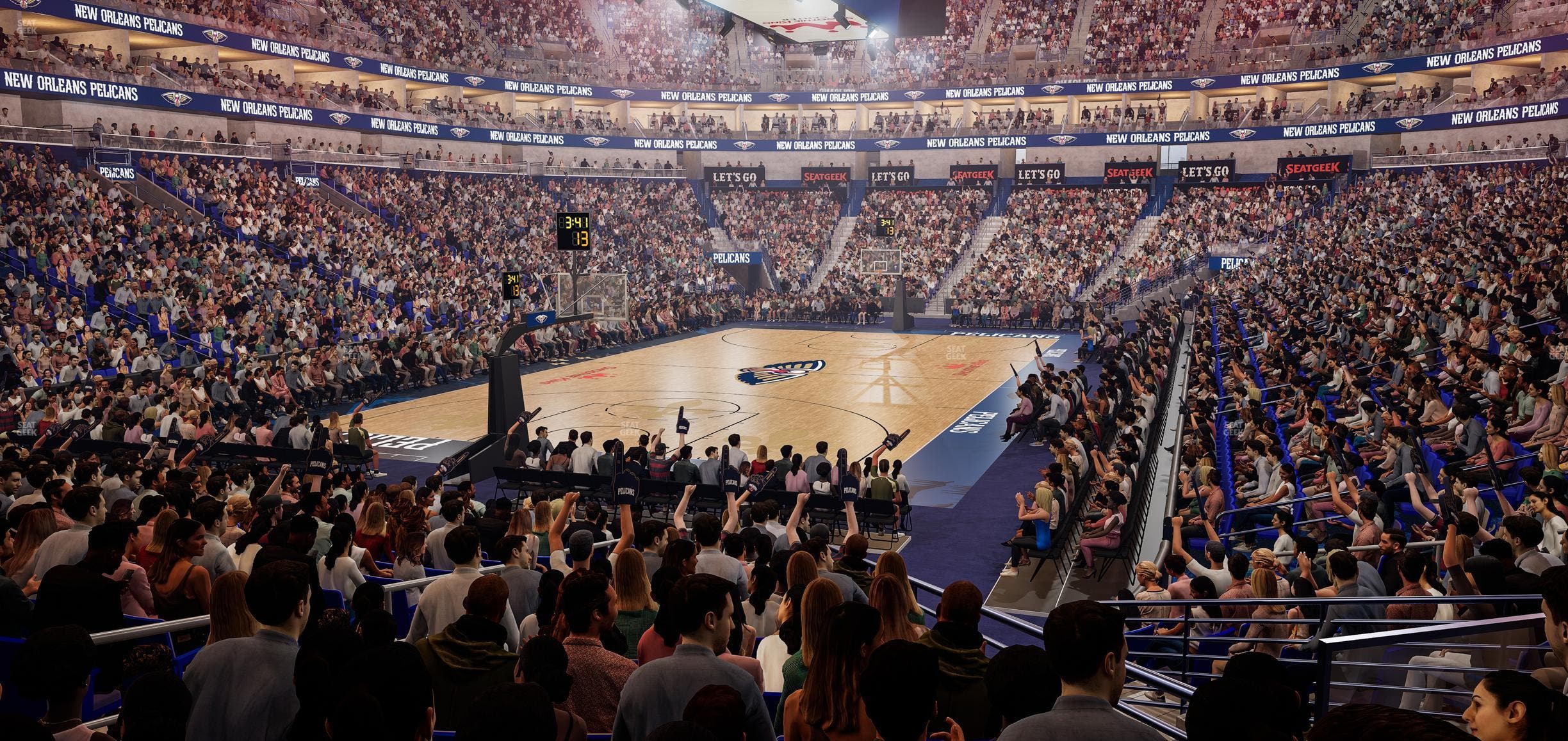 Smoothie King Center - Section 117 Seat View