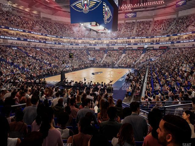 Smoothie King Center - Section 117 Seat View