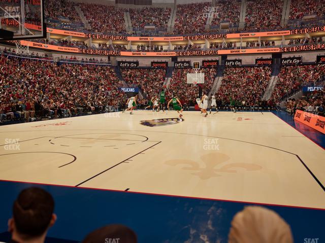 Smoothie King Center - Section 118 Floor Seat View Smoothie King Center - Section 118 Floor Seat View