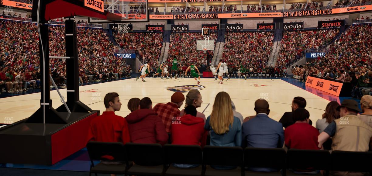 Smoothie King Center - Section 118 Seat View
