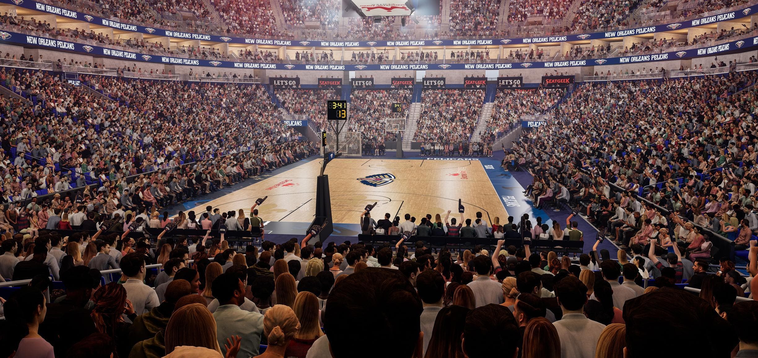 Smoothie King Center - Section 118 Seat View