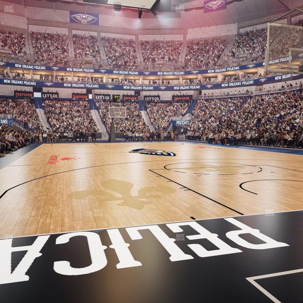 Smoothie King Center - Section 119 Floor Seat View