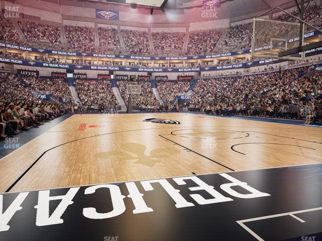 Smoothie King Center - Section 119 Floor Seat View