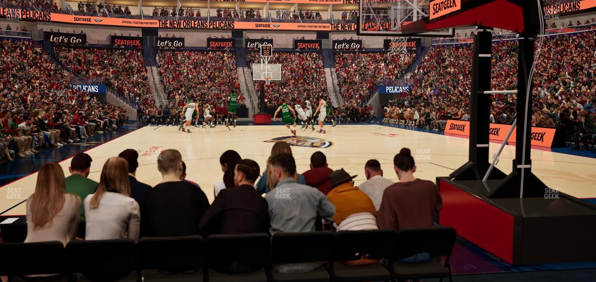 Smoothie King Center - Section 119 Seat View
