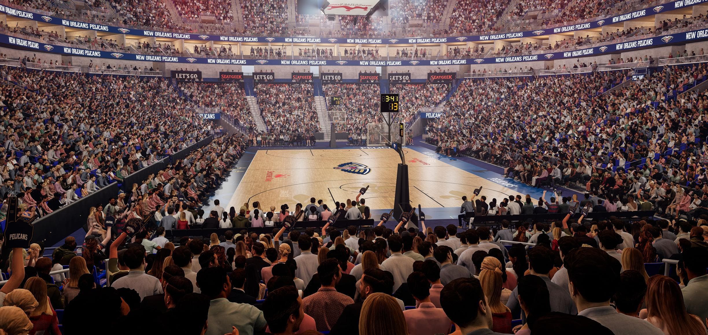 Smoothie King Center - Section 119 Seat View