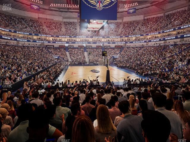 Smoothie King Center - Section 119 Seat View