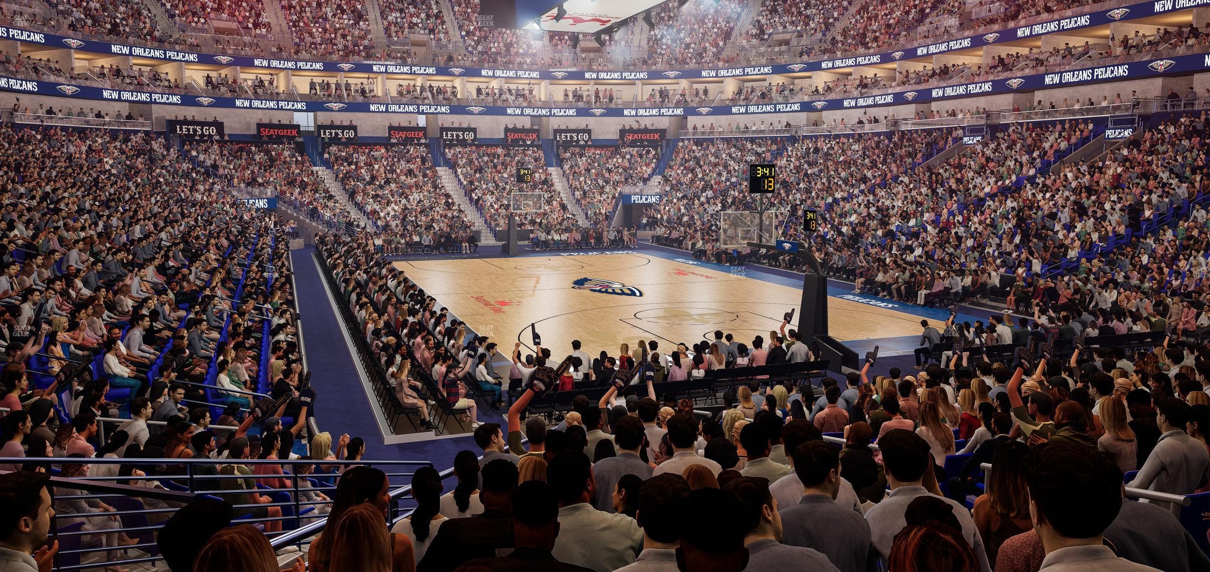 Smoothie King Center - Section 120 Seat View