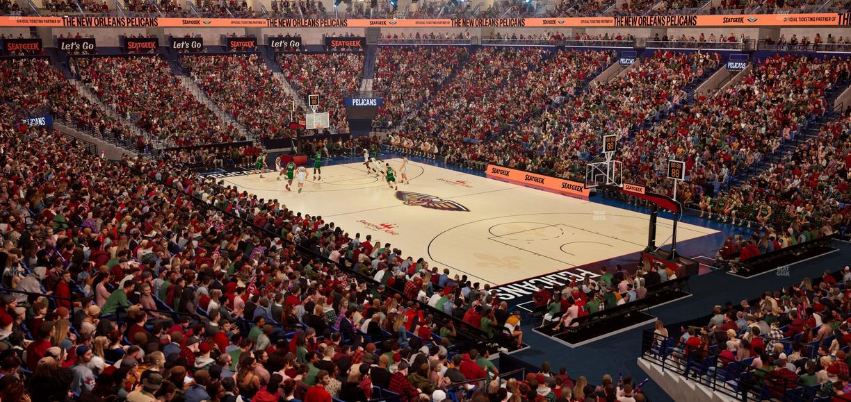 Smoothie King Center - Section 121 Seat View
