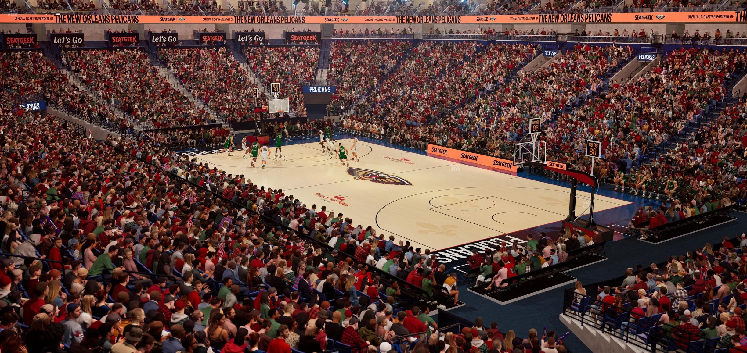 Smoothie King Center - Section 121 Seat View