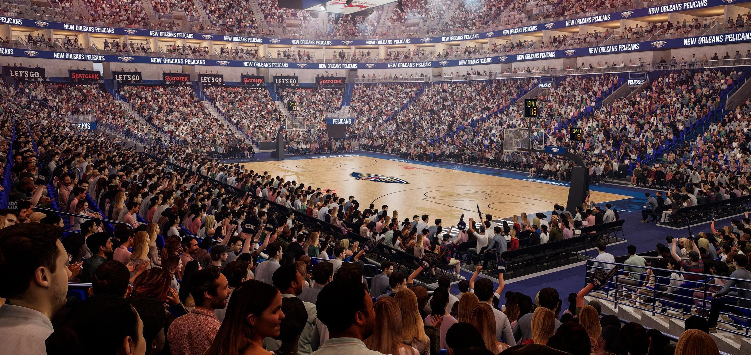 Smoothie King Center - Section 121 Seat View